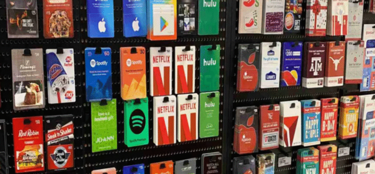 a gift card sample