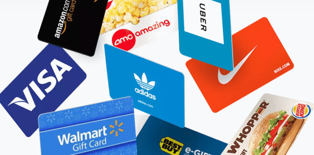 types of gift cards to naira