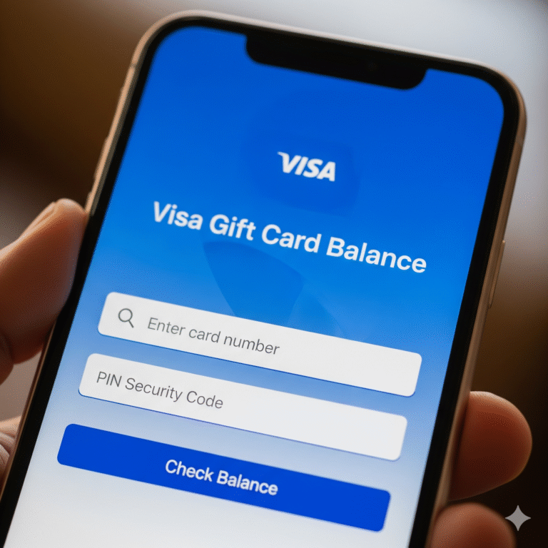 Visa gift card balance