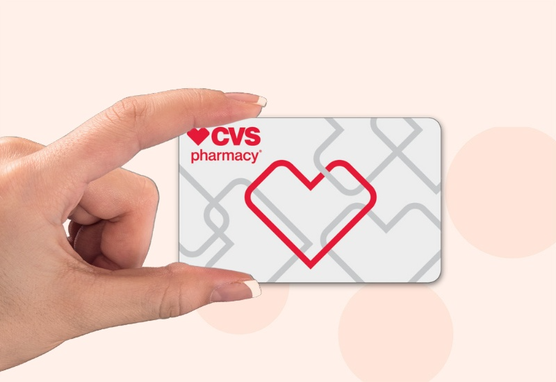 A physical and digital CVS gift card.