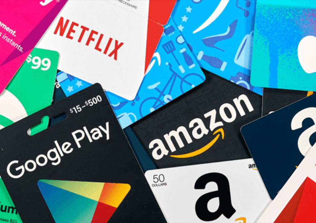 Buy gift card online instantly – Amazon, Razer Gold, Google Play, Steam, Apple.