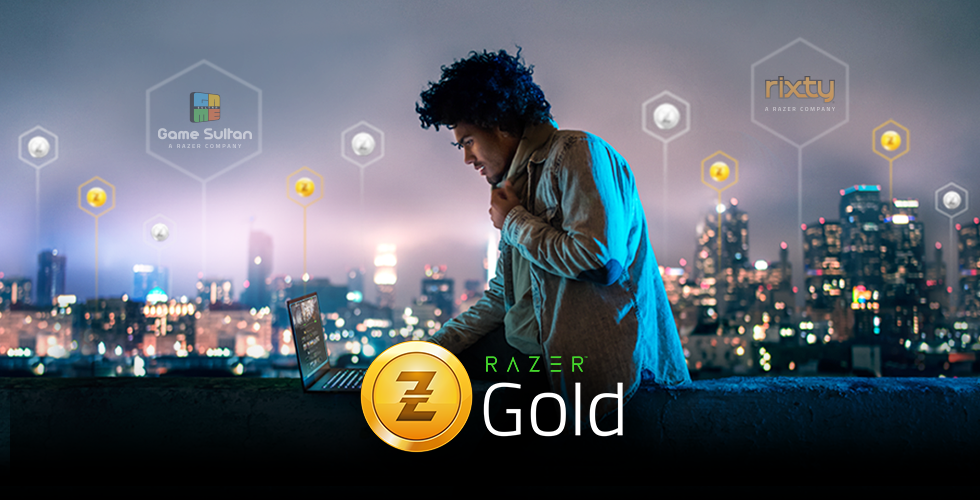 Gold Razer gift card