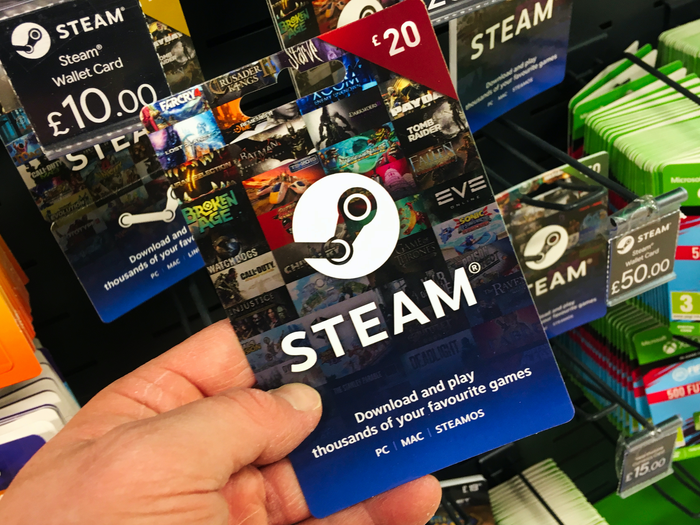 Steam gift card picture