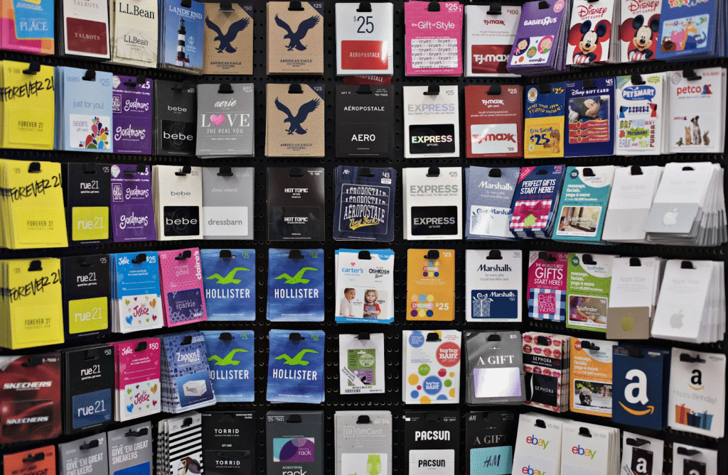 Types of gift cards in USA