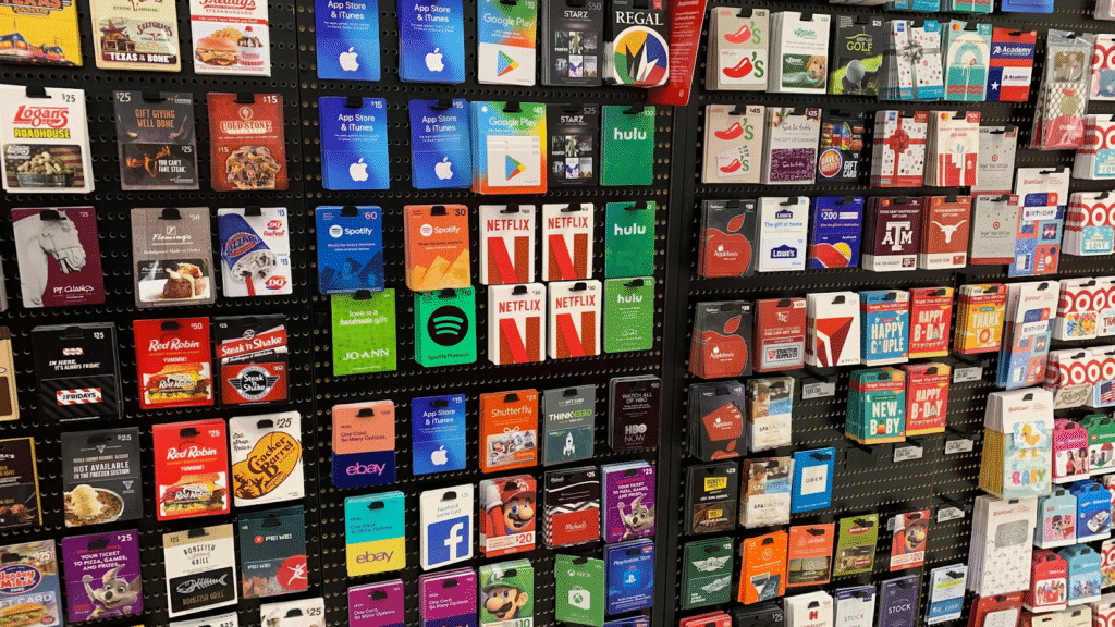 Types of gift cards in USA