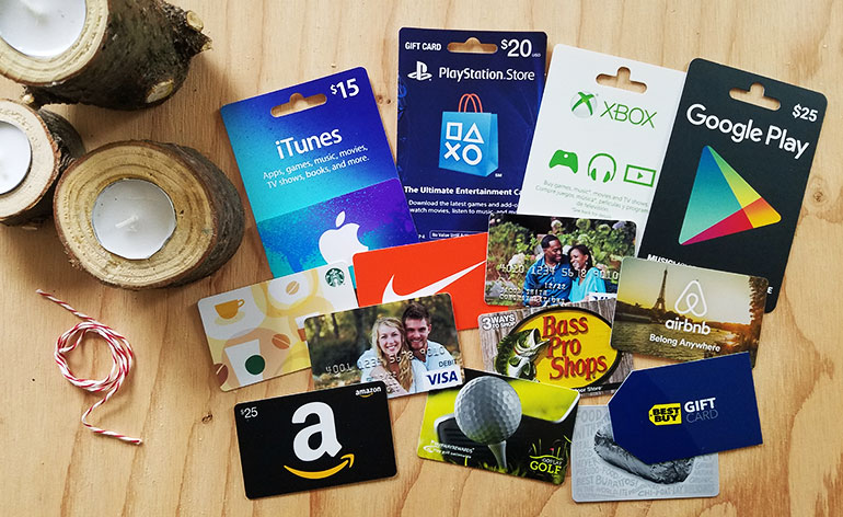Types of gift cards in USA