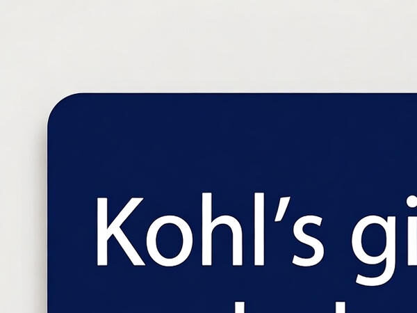 Check Kohl’s gift card balance