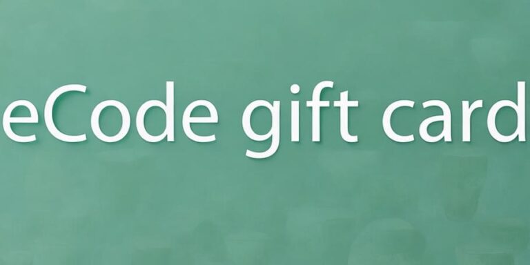 eCode gift card