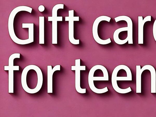 Gift card for teens