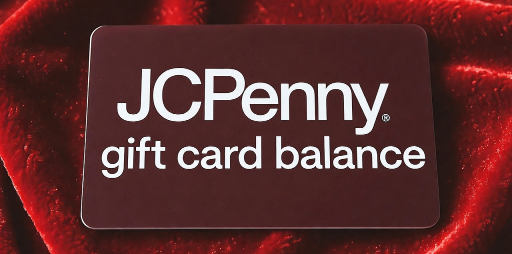 JCPenney gift card balance