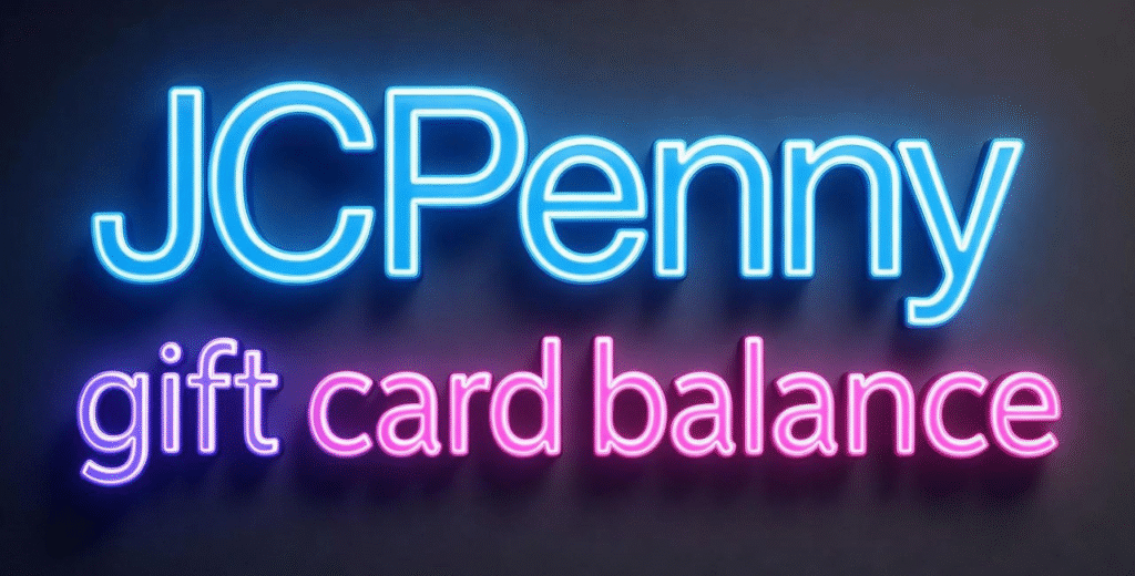 JCPenney gift card balance