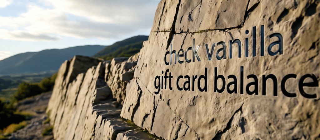 Check Vanilla gift card balance