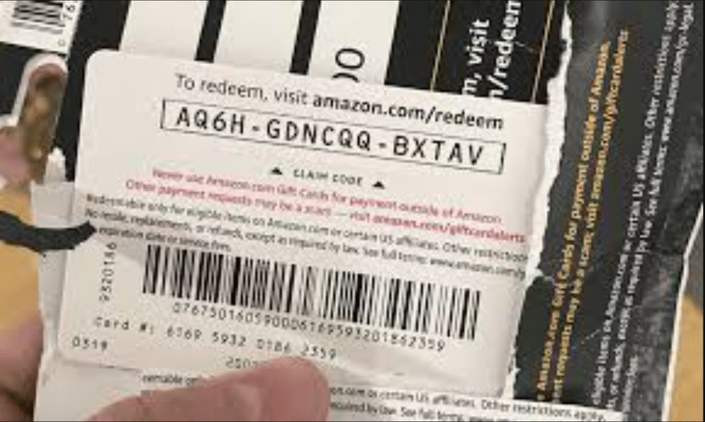 amazon gift card back