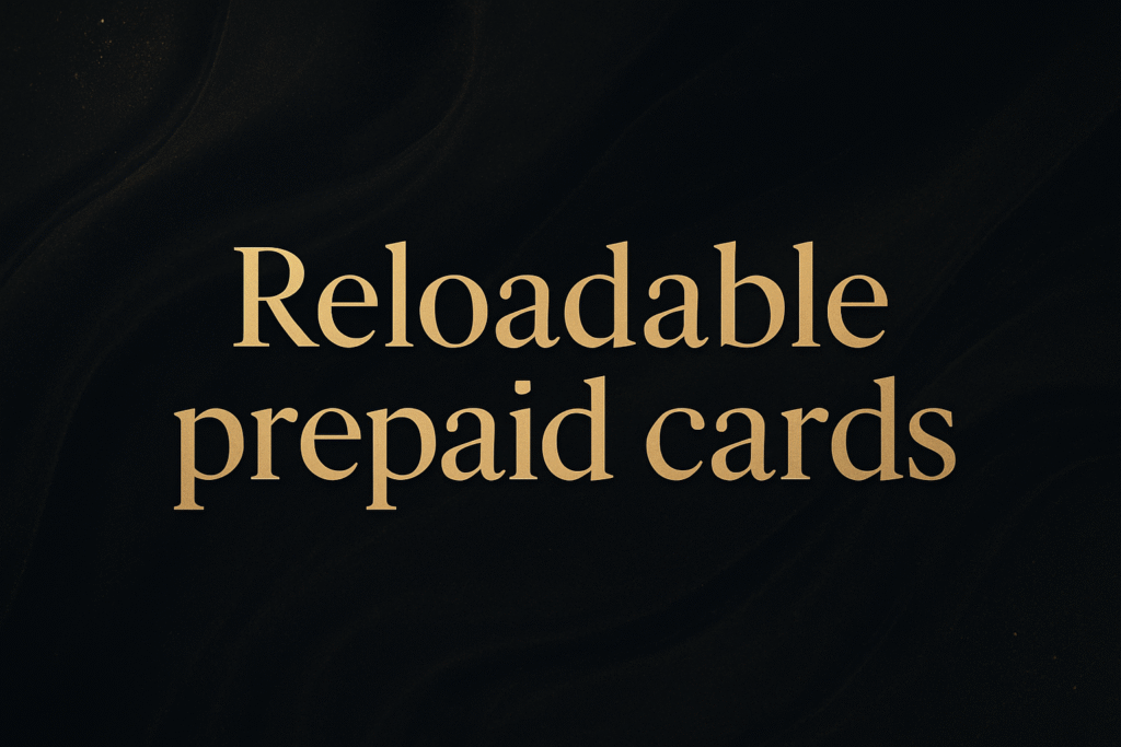Reloadable prepaid cards