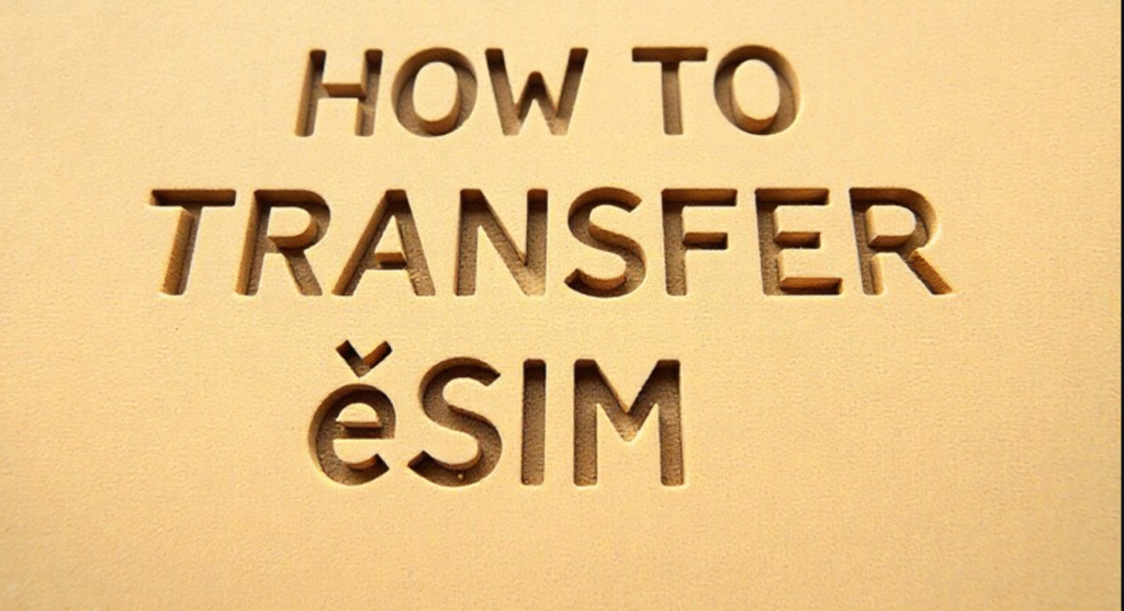 how to transfer eSIM fromm iphone to another