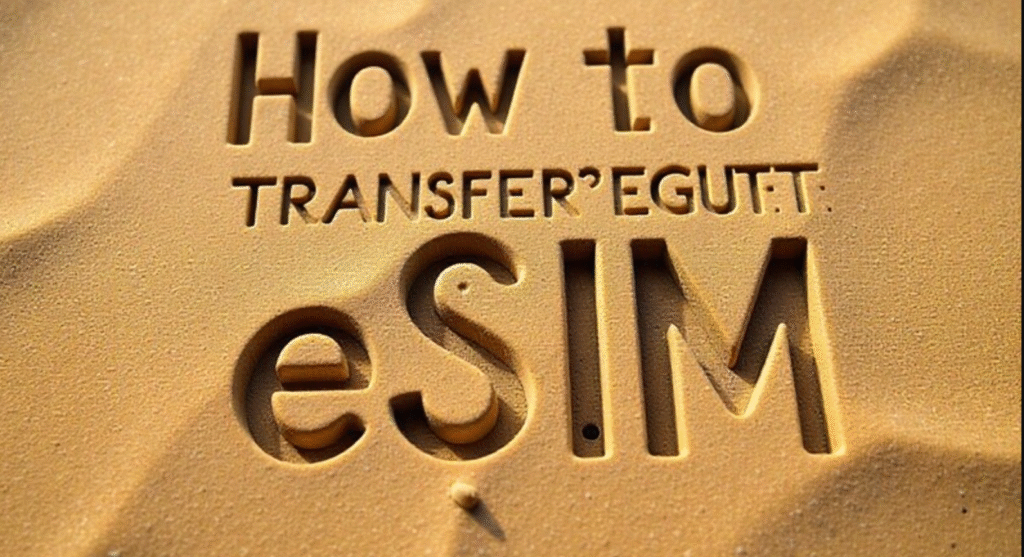 How to transfer eSIM from iphone to iphone