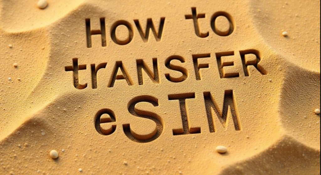 how to transfer eSIM to new iphone