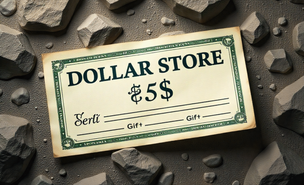 dollar store gift card certificate free