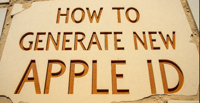 how to generate new apple id