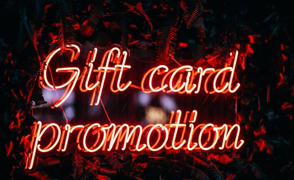 Gift card promotion