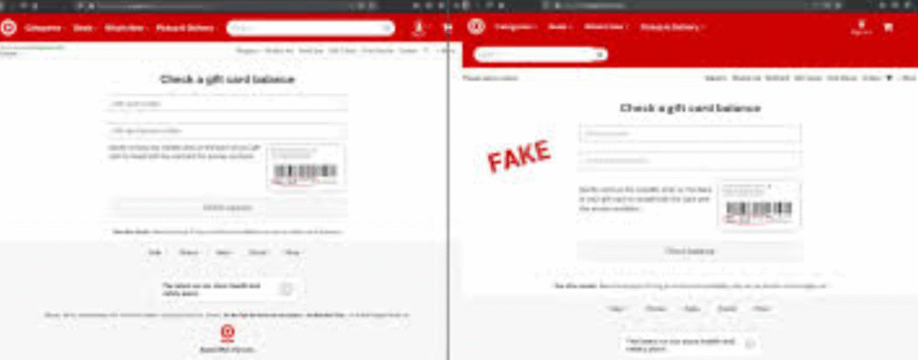 target balance check