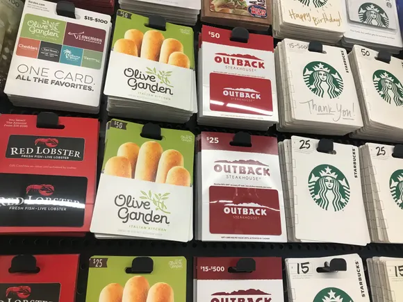 Gift cards at Costco