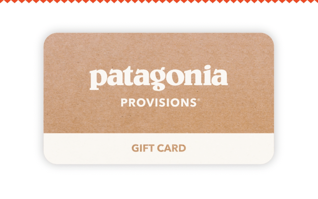 Patagonia gift card