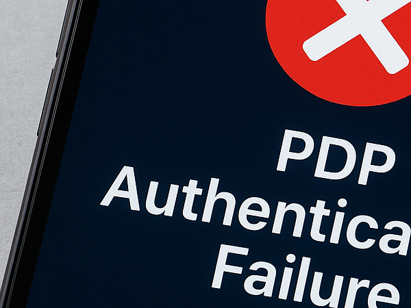 PDP authentication failure