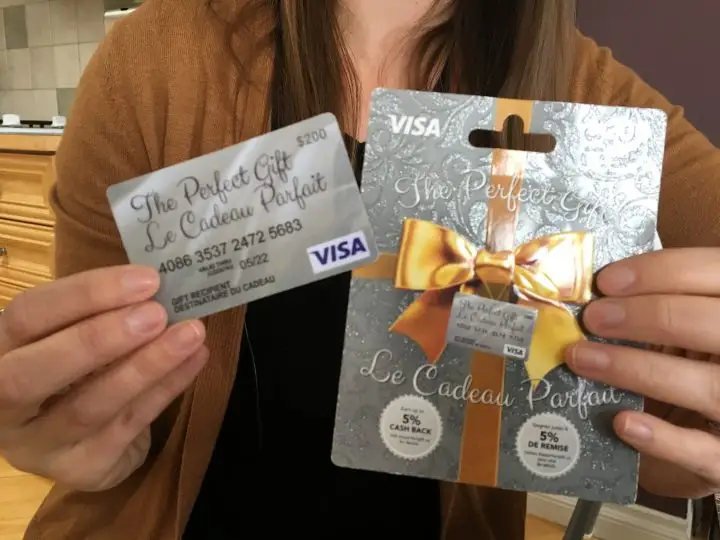 Visa prepaid gift card
