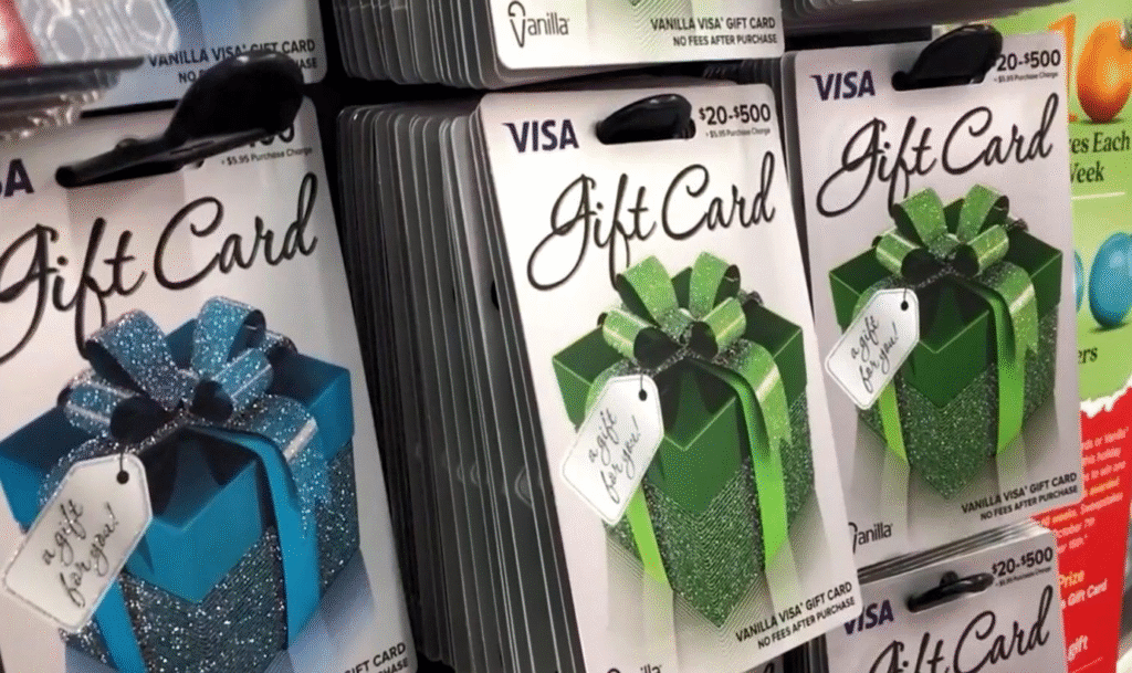 Visa prepaid gift card