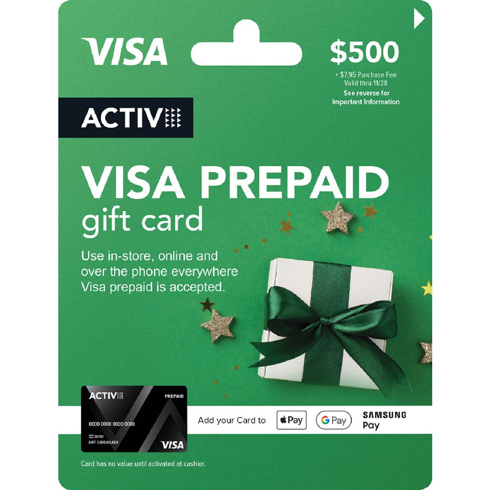 Visa prepaid gift card