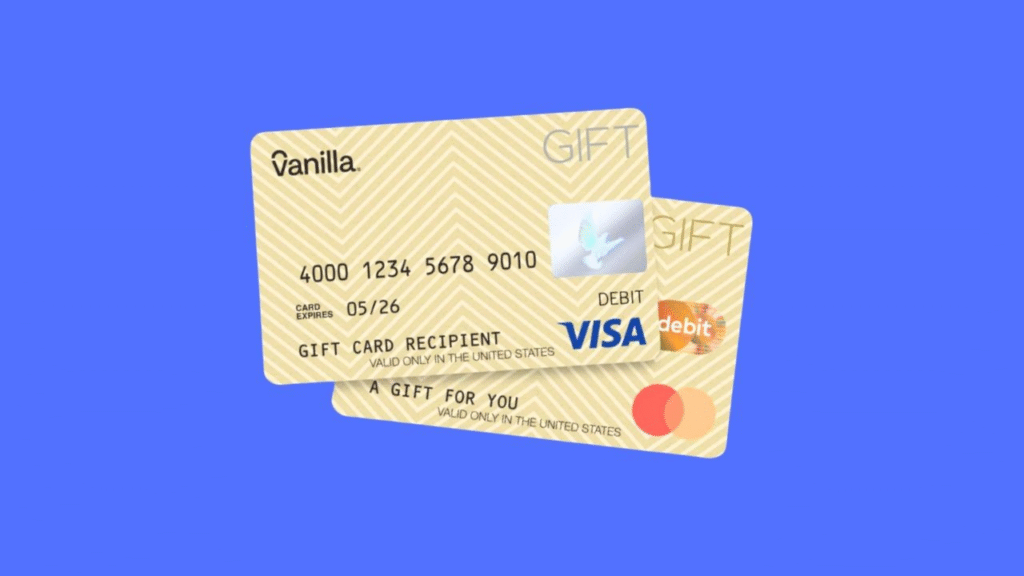 how to use Vanilla gift card online