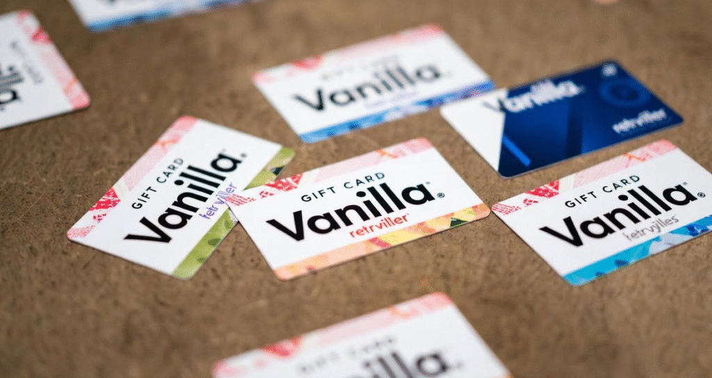 how to use Vanilla gift card online