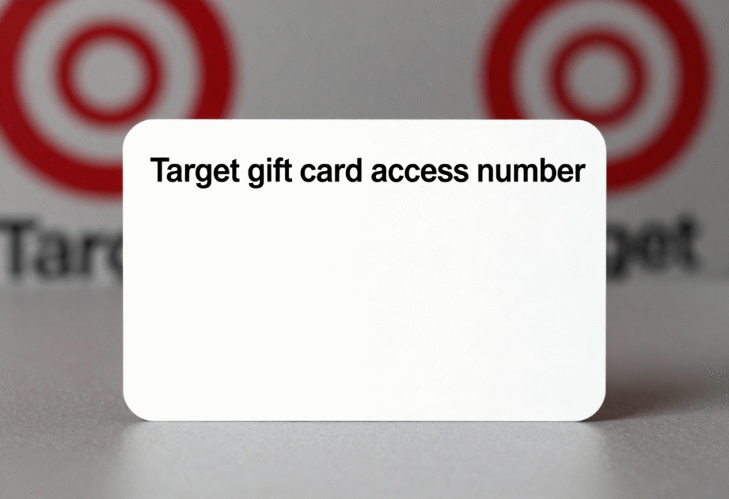 Target gift card access number