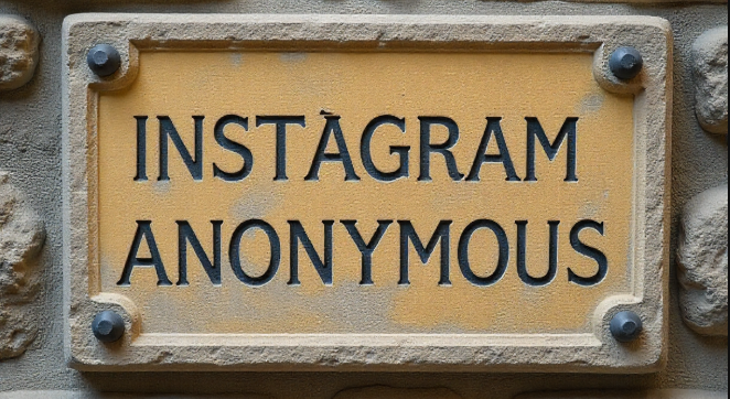 Instagram anonymous