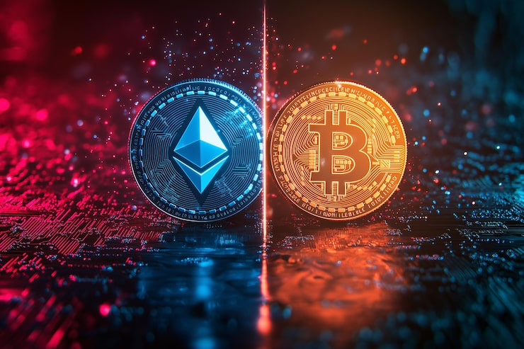Ethereum vs Bitcoin Cryptocurrency