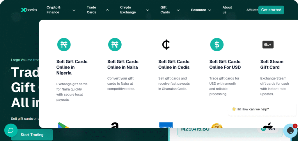 Xbanka gift card trading platform